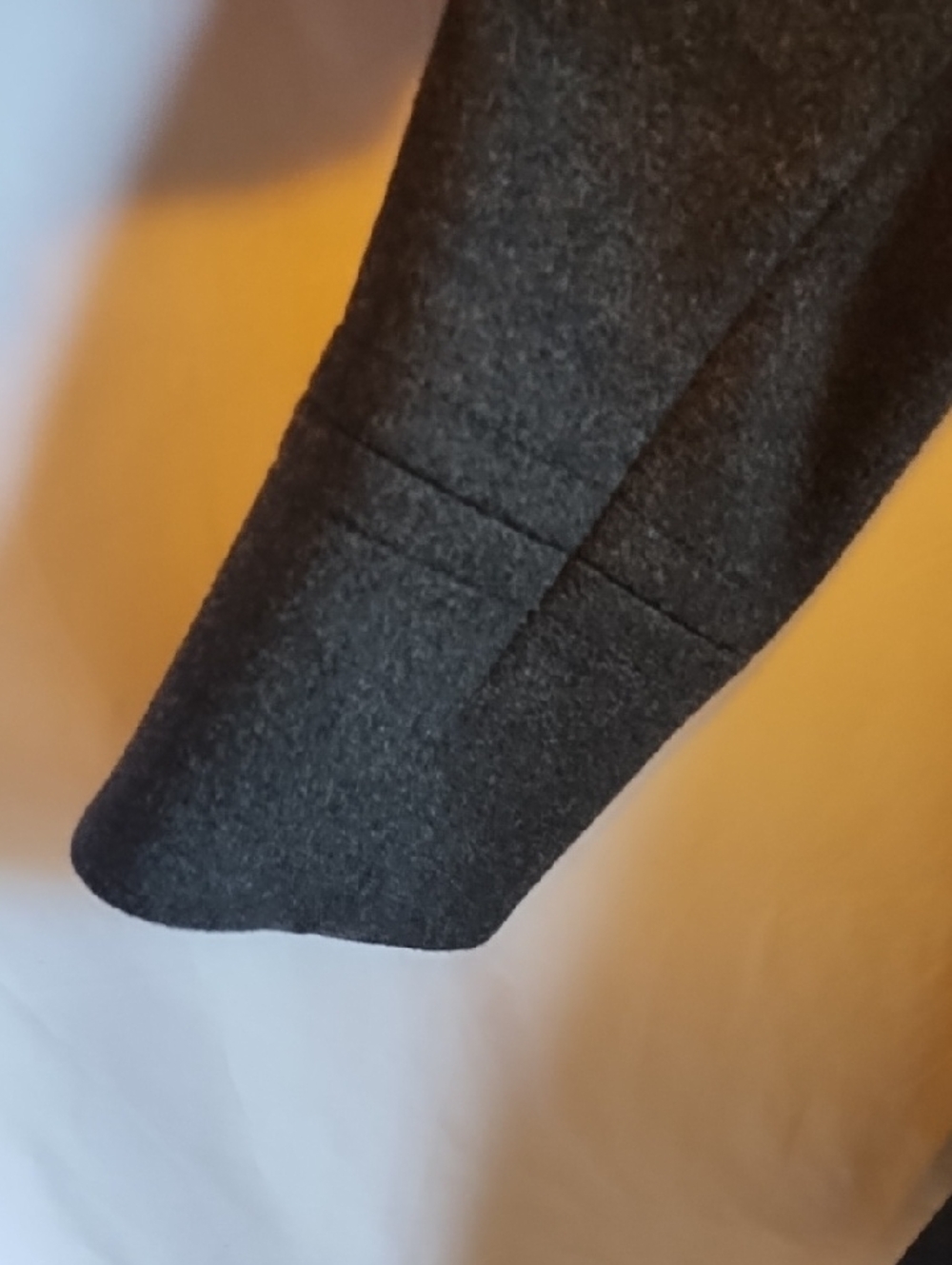 J. Crew Women's Dark Gray Wool Blend Double-Breasted Pea Coat - Picture 4 of 12